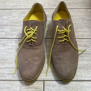 Cole Haan Tan & Yellow Oxford Shoes-6.5B